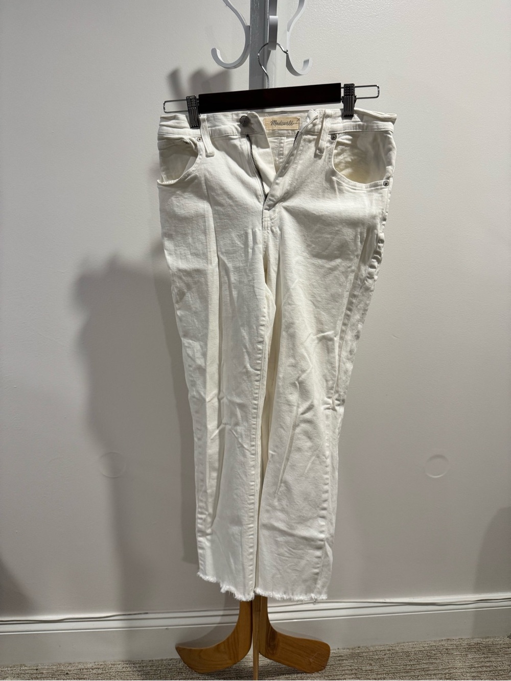 White Straight Leg Jeans